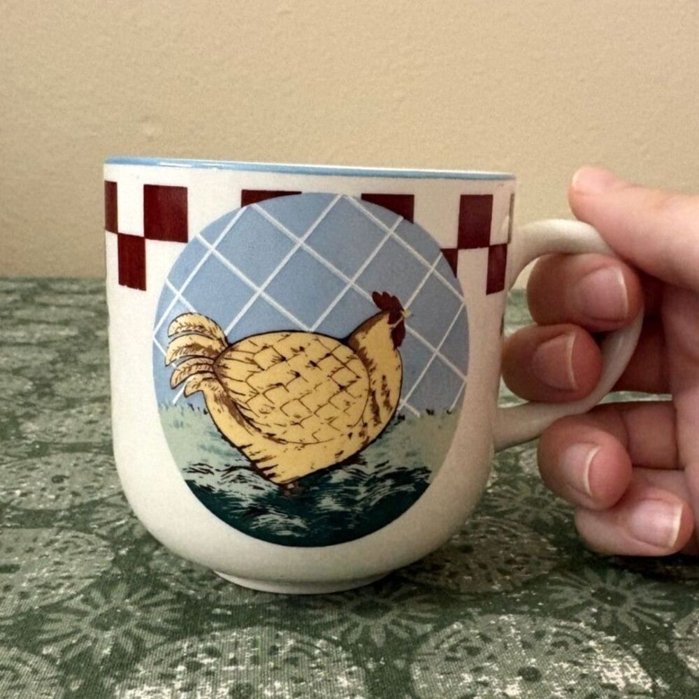 Farmhouse Rooster Classic Cottage Mug Illustration